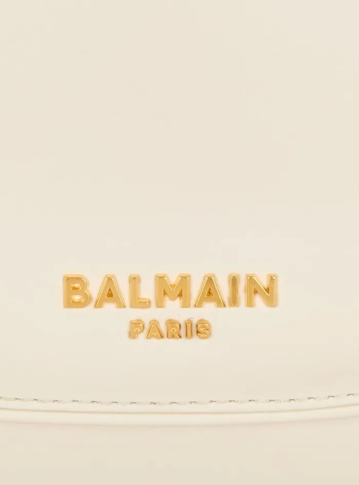 Small Jolie Madame Bag In Box Leather White Women Balmain Mini Bags