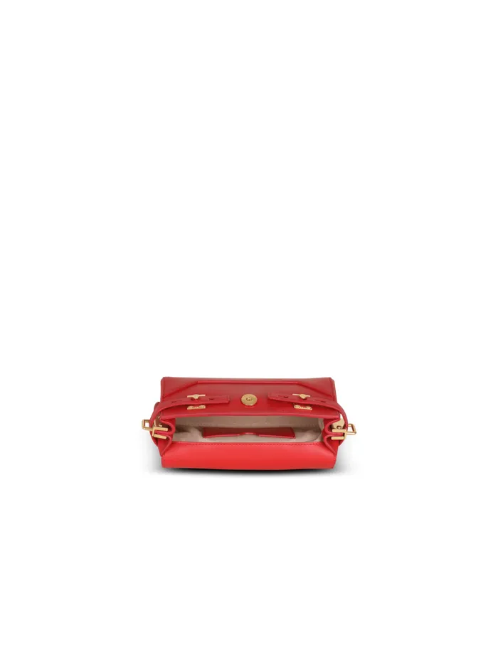Smooth Leather BBuzz 19 Bag Red Women Balmain Handbags