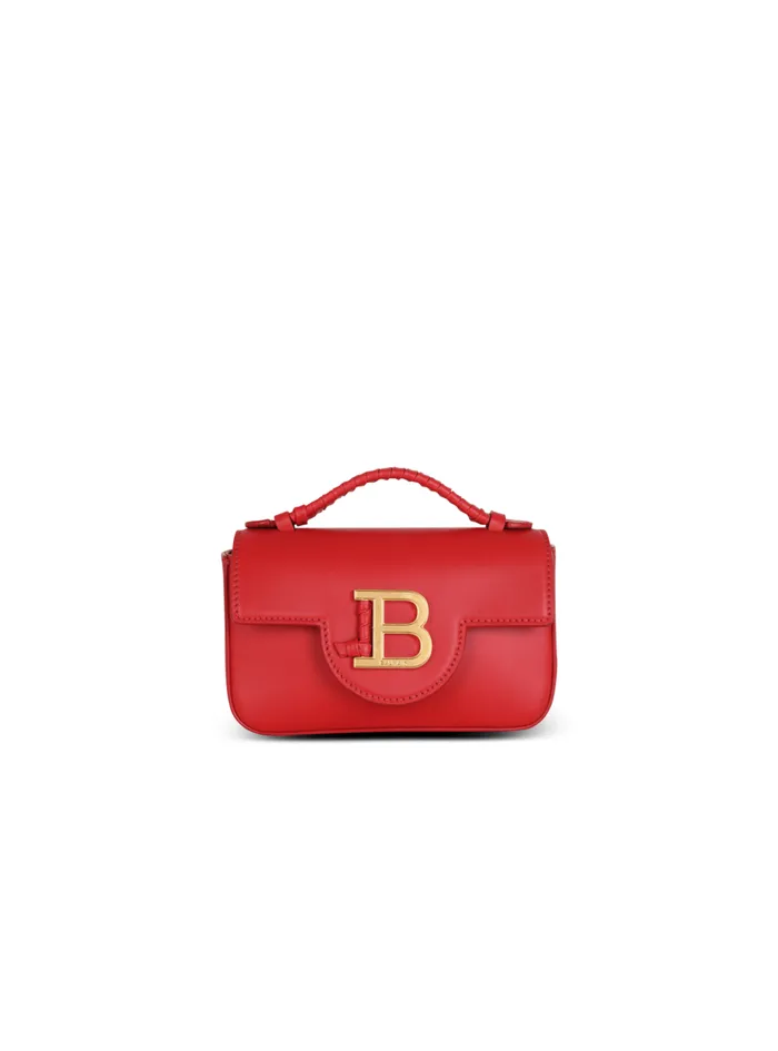 Smooth Leather BBuzz Mini Bag Red Women Balmain Handbags