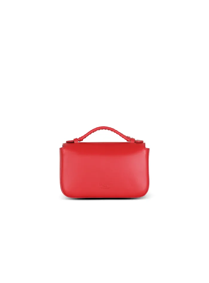 Smooth Leather BBuzz Mini Bag Red Women Balmain Handbags