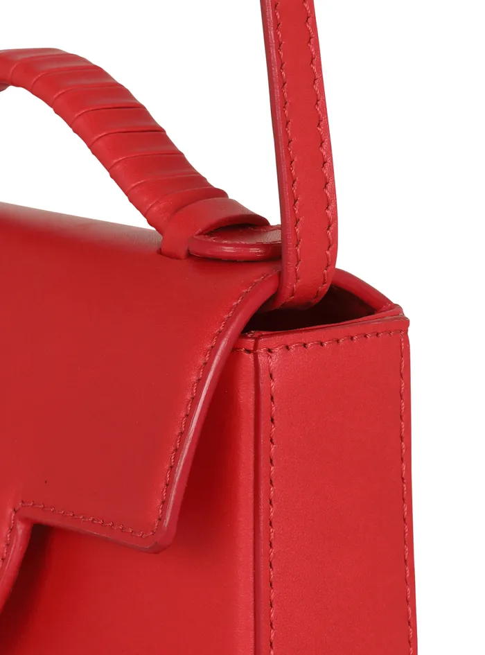 Smooth Leather BBuzz Mini Bag Red Women Balmain Handbags