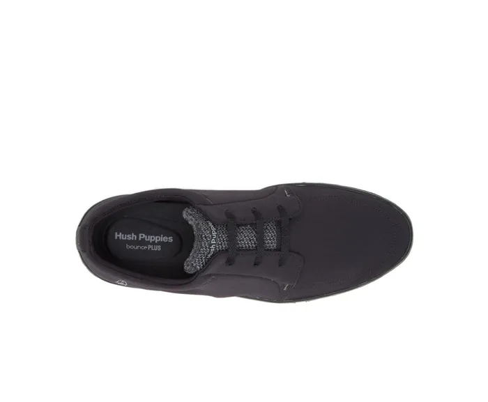Sneakers Hush Puppies Men Briggs Plain Toe Oxford Black Textile