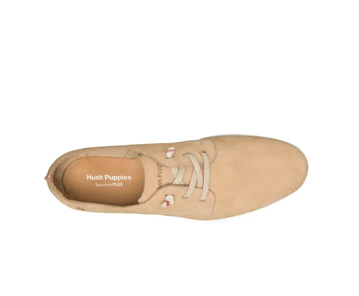 Sneakers Hush Puppies Men Everyday Lace Up Tan Nubuck