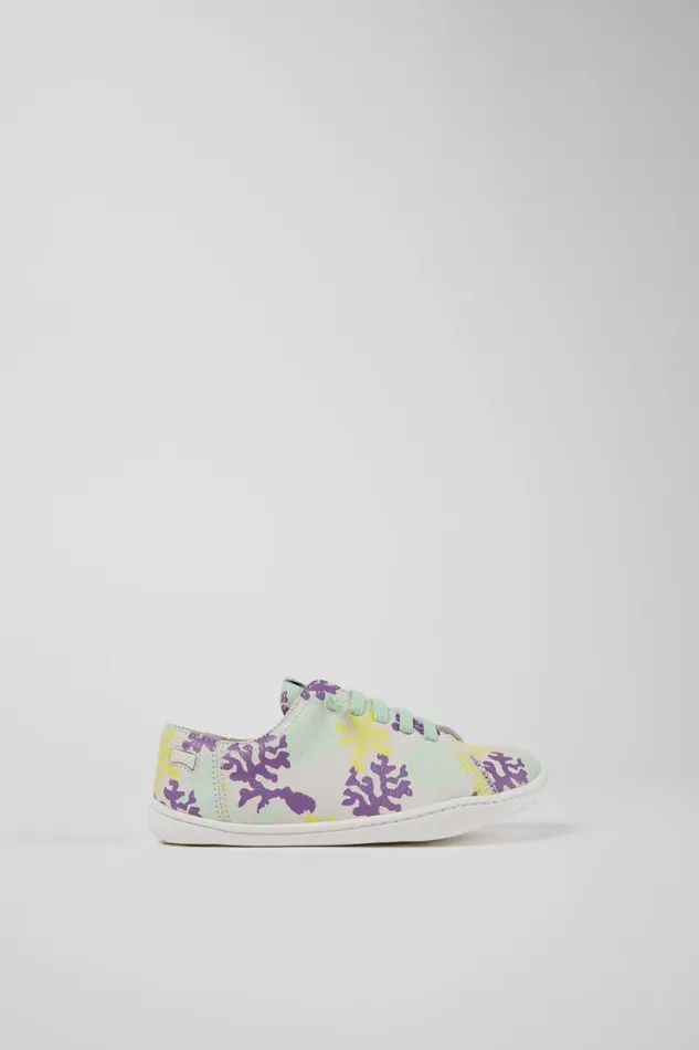 Sneakers Kids Camper Twins Multicolored Leather Slipon Sneakers Kids Camper Twins Multicolored Leather Slipon