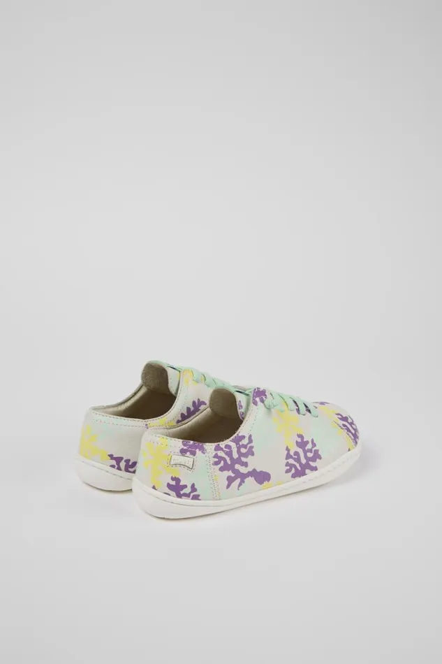 Sneakers Kids Camper Twins Multicolored Leather Slipon Sneakers Kids Camper Twins Multicolored Leather Slipon