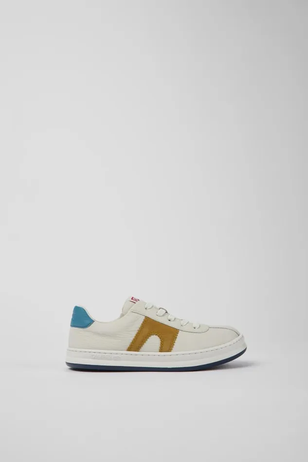 Sneakers Kids Camper Twins White Leather And Nubuck Sneakers Sneakers Kids Camper Twins White Leather And Nubuck Sneakers