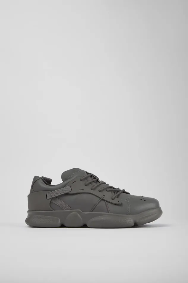 Sneakers Men Camper Karst Gray Leather And Textile Sneakers Sneakers Men Camper Karst Gray Leather And Textile Sneakers
