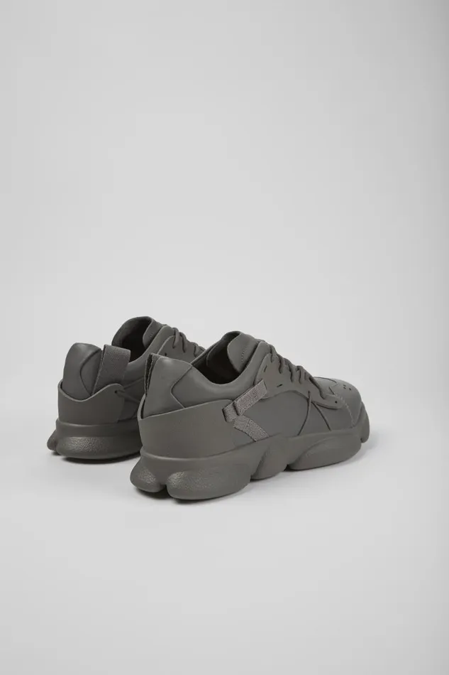 Sneakers Men Camper Karst Gray Leather And Textile Sneakers Sneakers Men Camper Karst Gray Leather And Textile Sneakers
