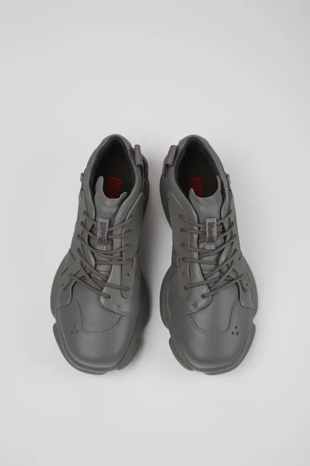 Sneakers Men Camper Karst Gray Leather And Textile Sneakers Sneakers Men Camper Karst Gray Leather And Textile Sneakers