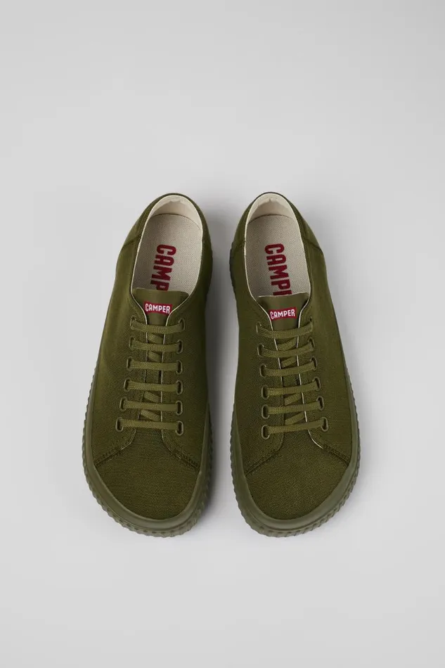 Sneakers Men Camper Peu Roda Green Textile Basket Sneakers Men Camper Peu Roda Green Textile Basket