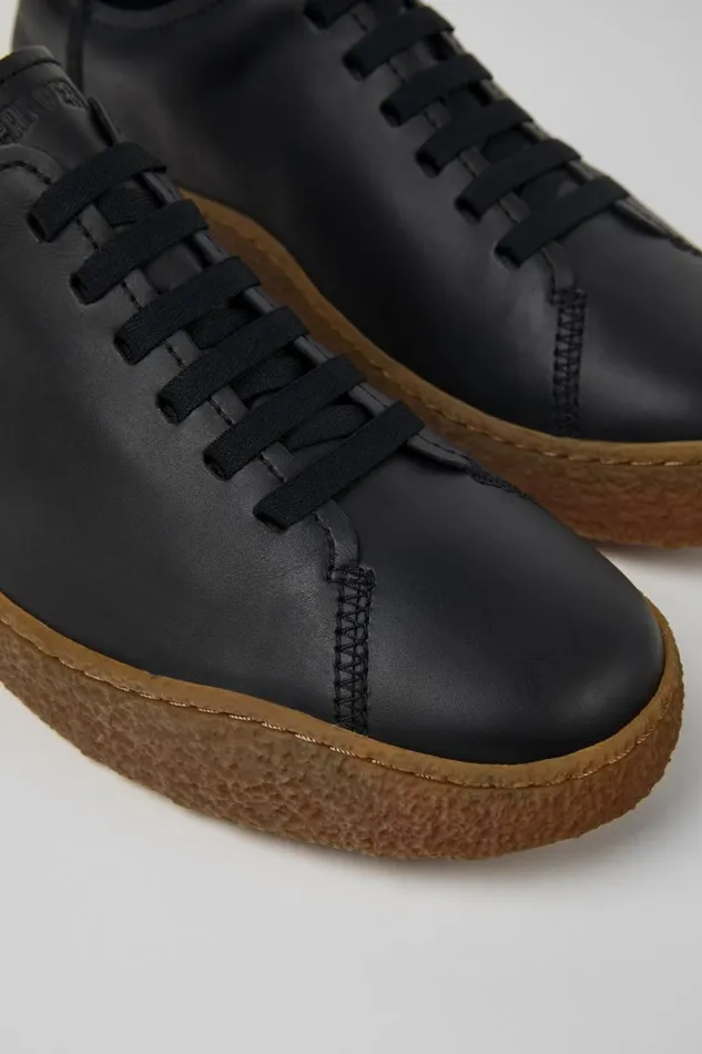 Sneakers Men Camper Peu Terreno Black Leather Shoes