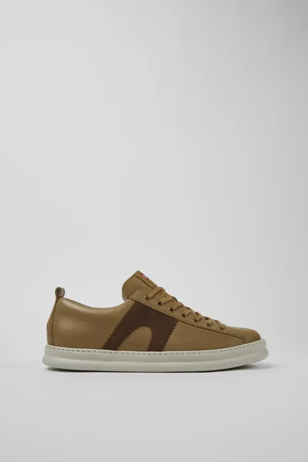 Sneakers Men Camper Runner Brown Leather Sneaker Sneakers Men Camper Runner Brown Leather Sneaker
