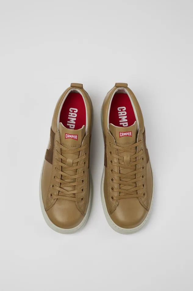 Sneakers Men Camper Runner Brown Leather Sneaker Sneakers Men Camper Runner Brown Leather Sneaker