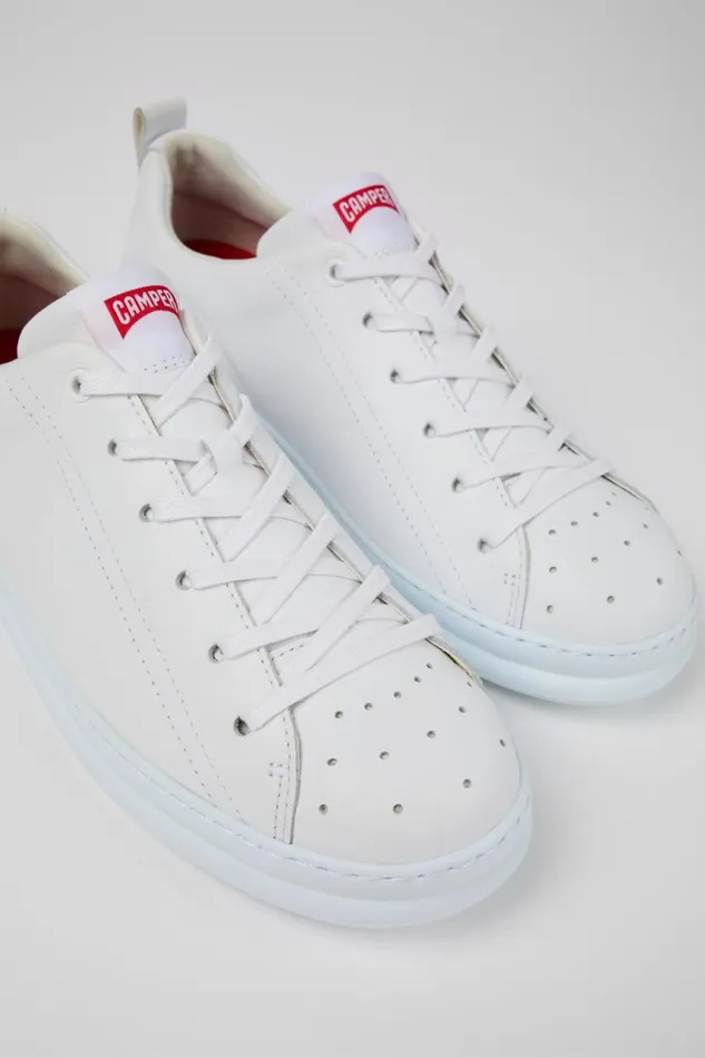 Sneakers Men Camper Runner White Leather Sneakers