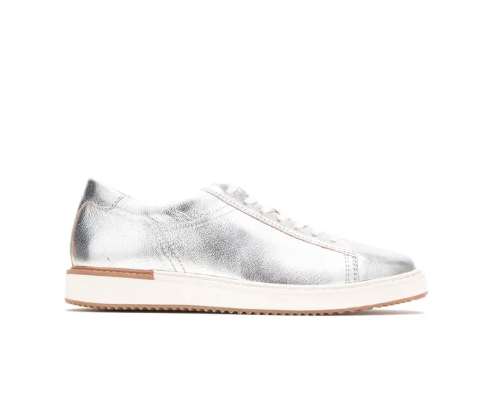Sneakers Sabine Sneaker Silver Metallic Leather Hush Puppies Women