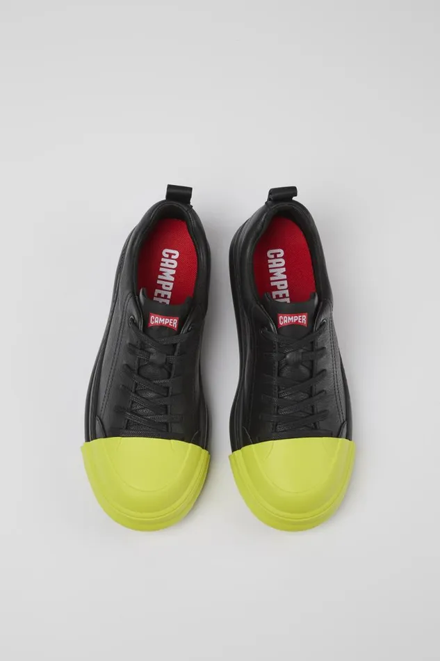 Sneakers Women Camper Junction Runner Black Leather Sneakers