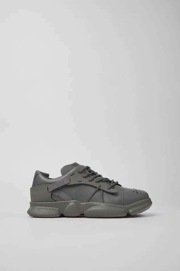 Sneakers Women Camper Karst Gray Leather And Textile Sneakers Sneakers Women Camper Karst Gray Leather And Textile Sneakers