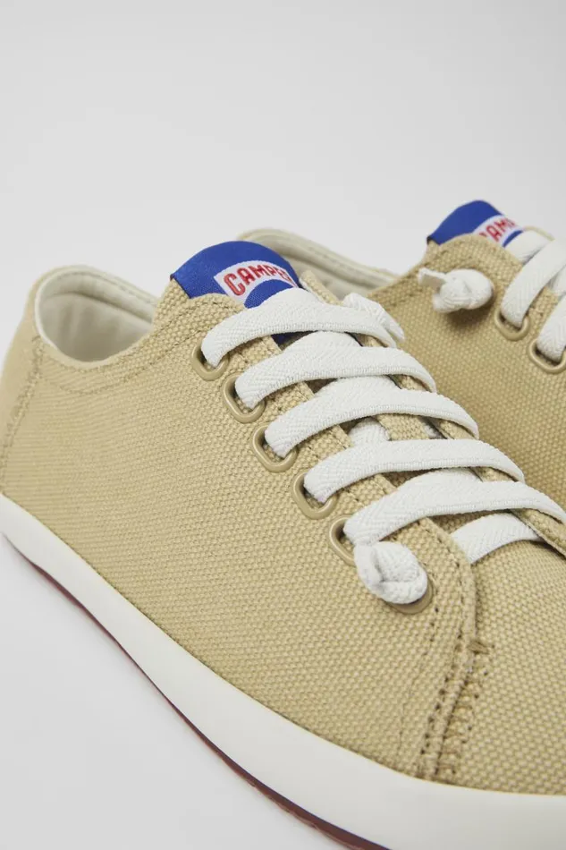 Sneakers Women Camper Peu Rambla Beige Textile Sneaker