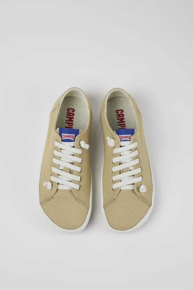 Sneakers Women Camper Peu Rambla Beige Textile Sneaker