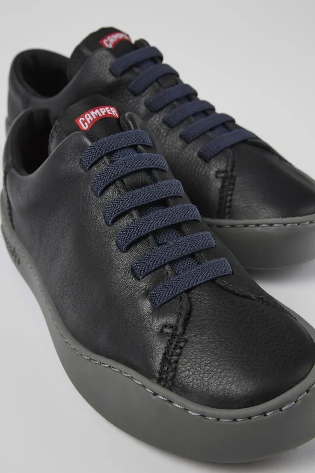 Sneakers Women Camper Peu Touring Black Leather Sneakers