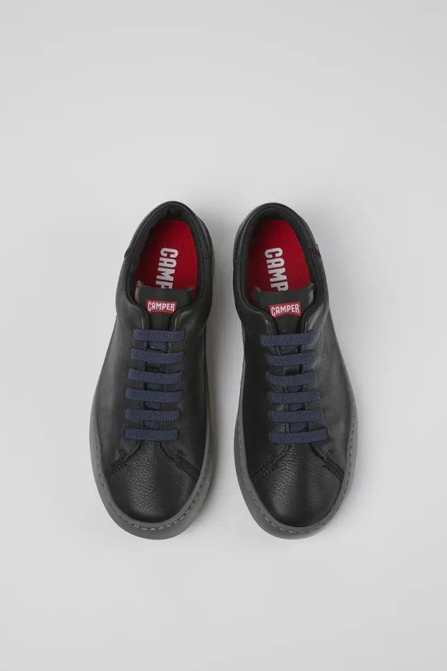 Sneakers Women Camper Peu Touring Black Leather Sneakers