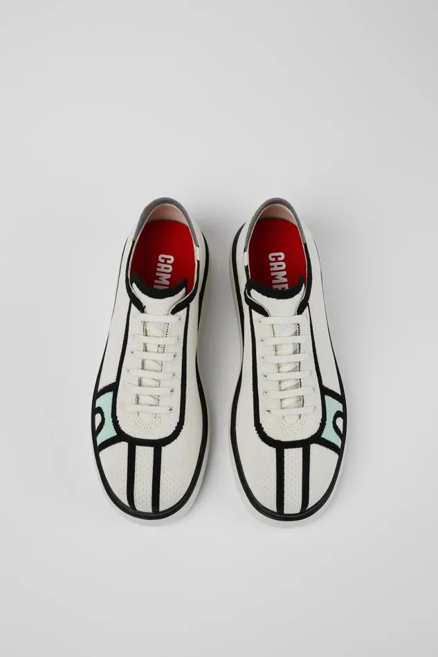 Sneakers Women Camper Runner K21 White Textile Sneaker