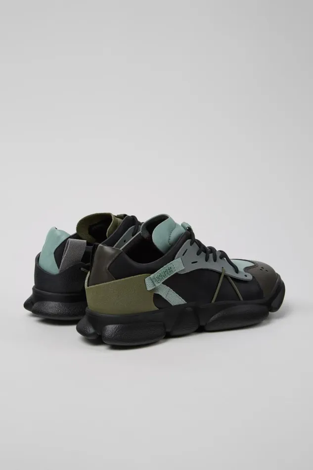 Sneakers Women Camper Twins Multicolor Leather And Textile Sneakers