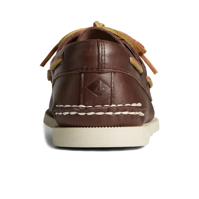 Sperry Authentic Original Boat Shoe Brown Leather Smooth Men Shoes