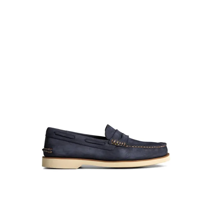 Sperry Authentic Original Double Sole Penny Loafer Navy Men Loafers and Oxfords