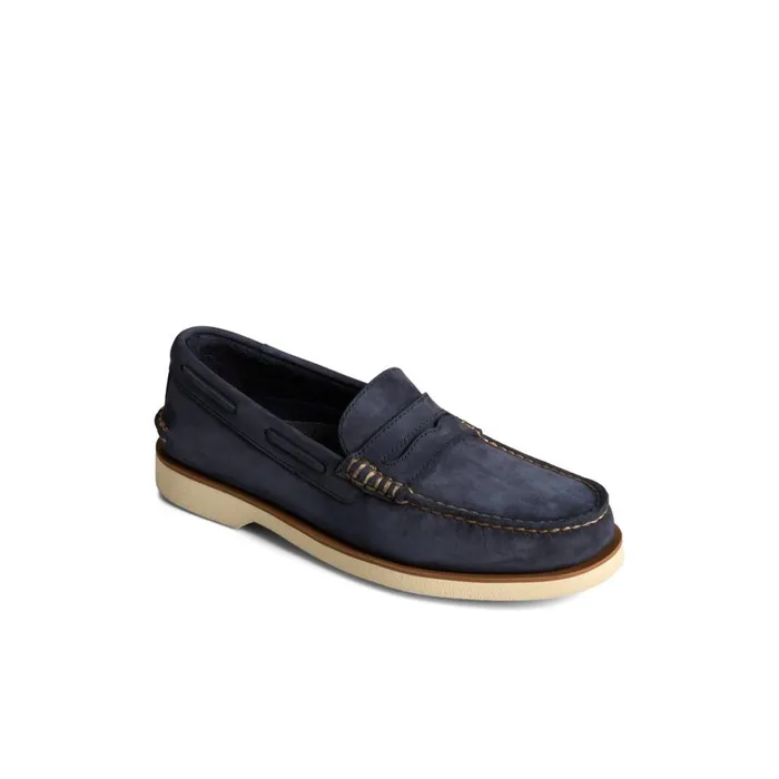 Sperry Authentic Original Double Sole Penny Loafer Navy Men Loafers and Oxfords