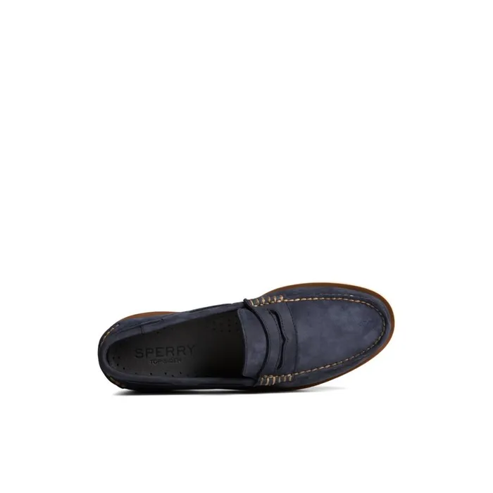 Sperry Authentic Original Double Sole Penny Loafer Navy Men Loafers and Oxfords