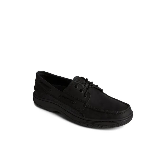 Sperry Billfish 3Eye Leather Boat Shoe Black Men Boat Shoes