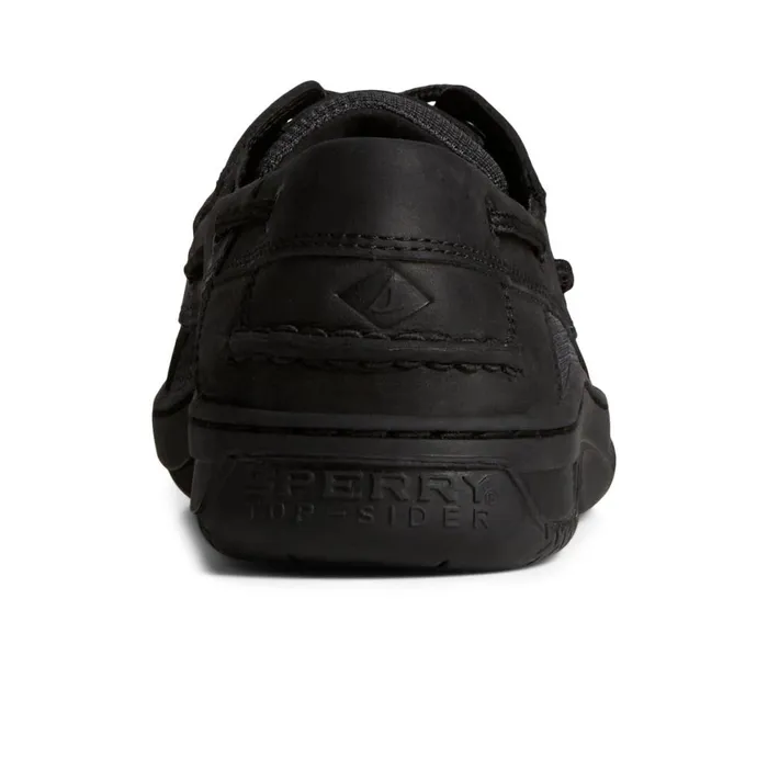 Sperry Billfish 3Eye Leather Boat Shoe Black Men Boat Shoes