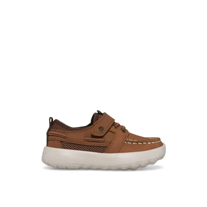 Sperry Bowfin Junior Boat Shoe Medium Beige Kids Sneakers