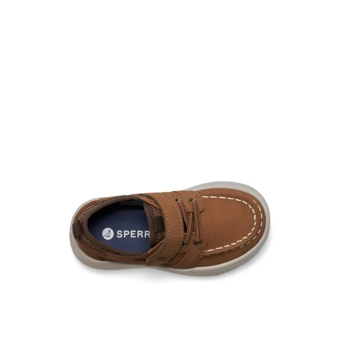 Sperry Bowfin Junior Boat Shoe Medium Beige Kids Sneakers