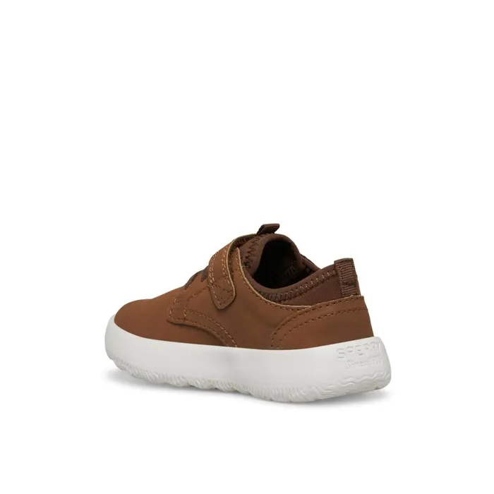 Sperry Coastal Break Junior Skiff Sneaker Medium Beige Kids Sneakers