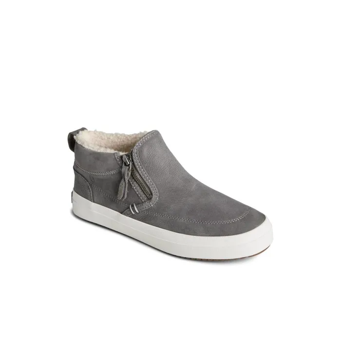Sperry Crest Side Zip Cozy Sneaker Grey Women Boots