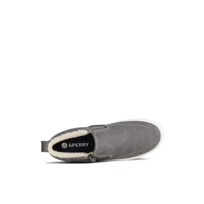 Sperry Crest Side Zip Cozy Sneaker Grey Women Boots