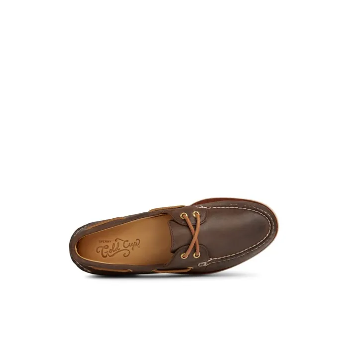 Sperry Gold Cup Authentic Original Boat Shoe Brown Men Boat Shoes