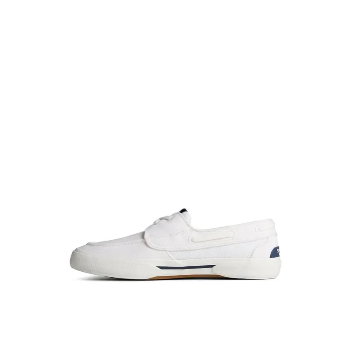 Sperry Pier Wave Boat Shoe White Women Flats