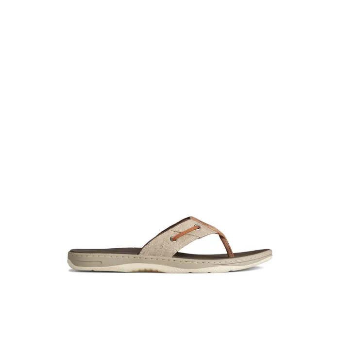 Sperry SeaCycled Baitfish Baja Flip Flop Medium Beige Men Sandals