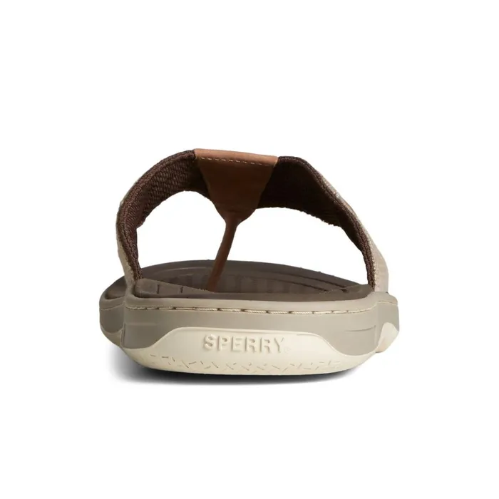 Sperry SeaCycled Baitfish Baja Flip Flop Medium Beige Men Sandals