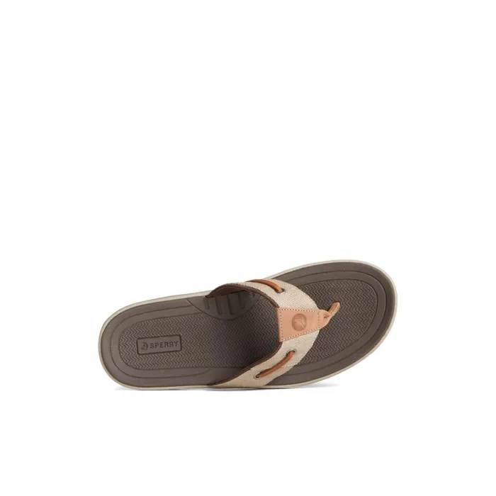 Sperry SeaCycled Baitfish Baja Flip Flop Medium Beige Men Sandals