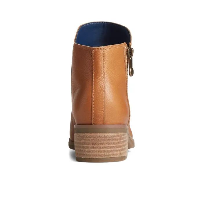 Sperry Seaport Storm Water Resistant Leather Boot Medium Beige Women Boots