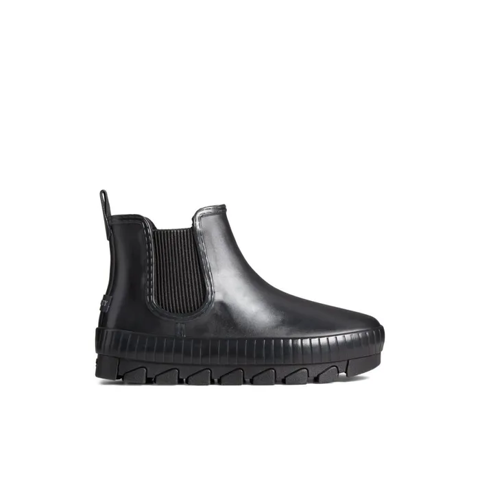 Sperry Torrent Chelsea Waterproof Rain Boot Black Women Boots
