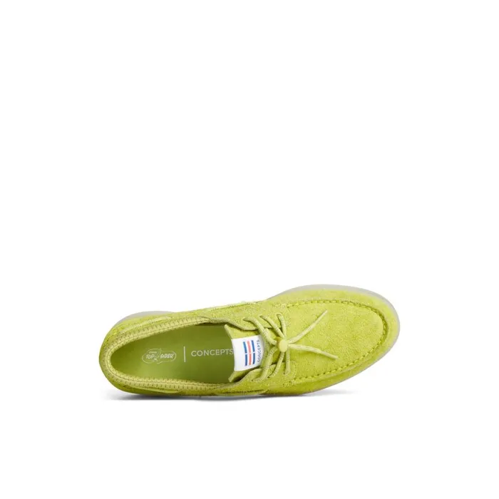 Sperry X Concepts Authentic Original 3Eye Cup Boat Shoe Green Men Boat Shoes