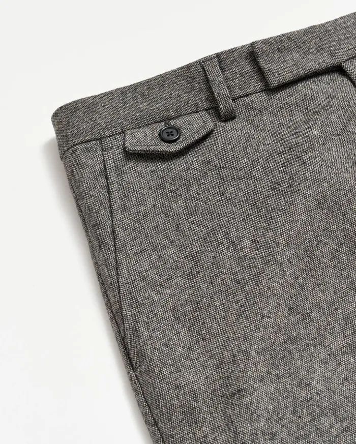 Suiting Men Billy Reid Flat Front Trouser Charcoal Grey