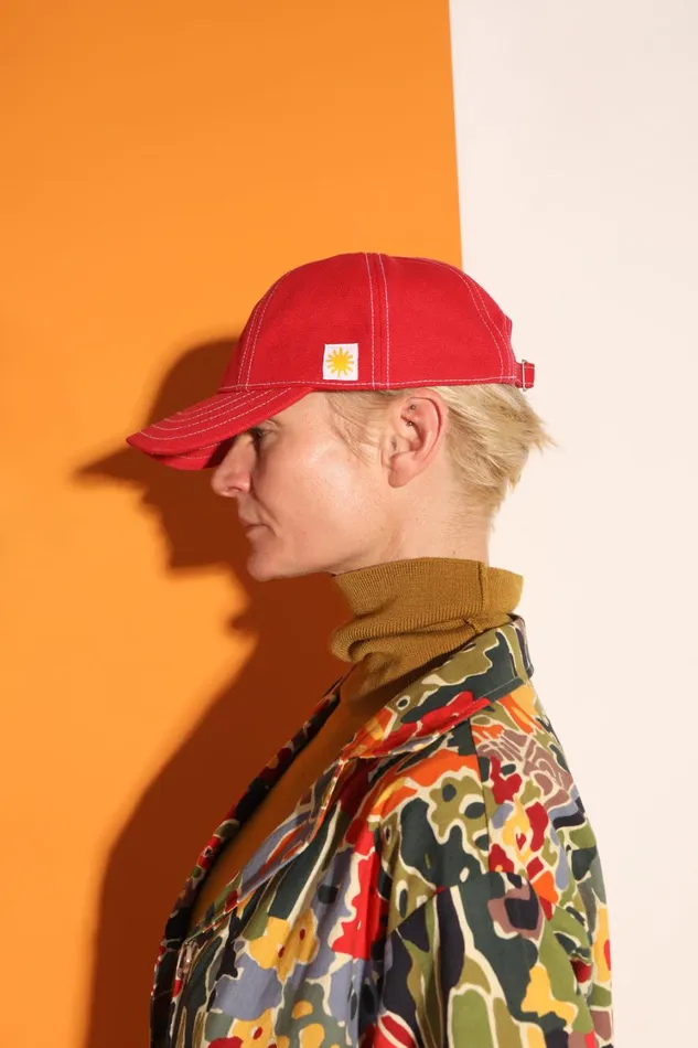 Sun Cap Red Shop LF Markey Headwear