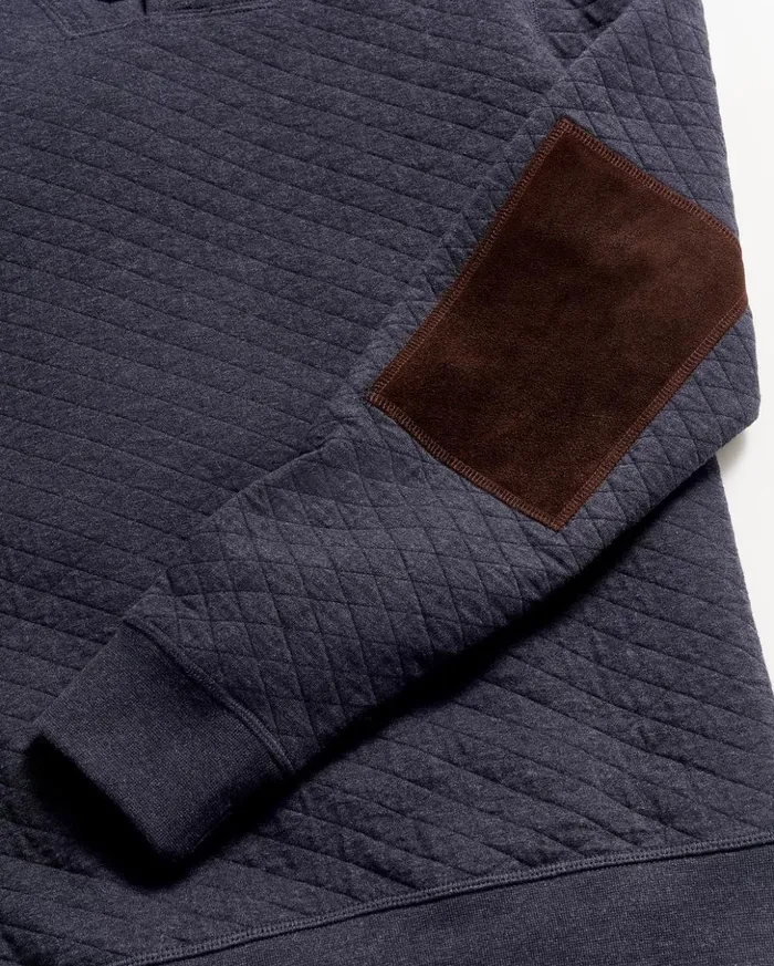 Sweaters and Sweatshirts Men Billy Reid Diamond Quilt Shawl Dark Navy