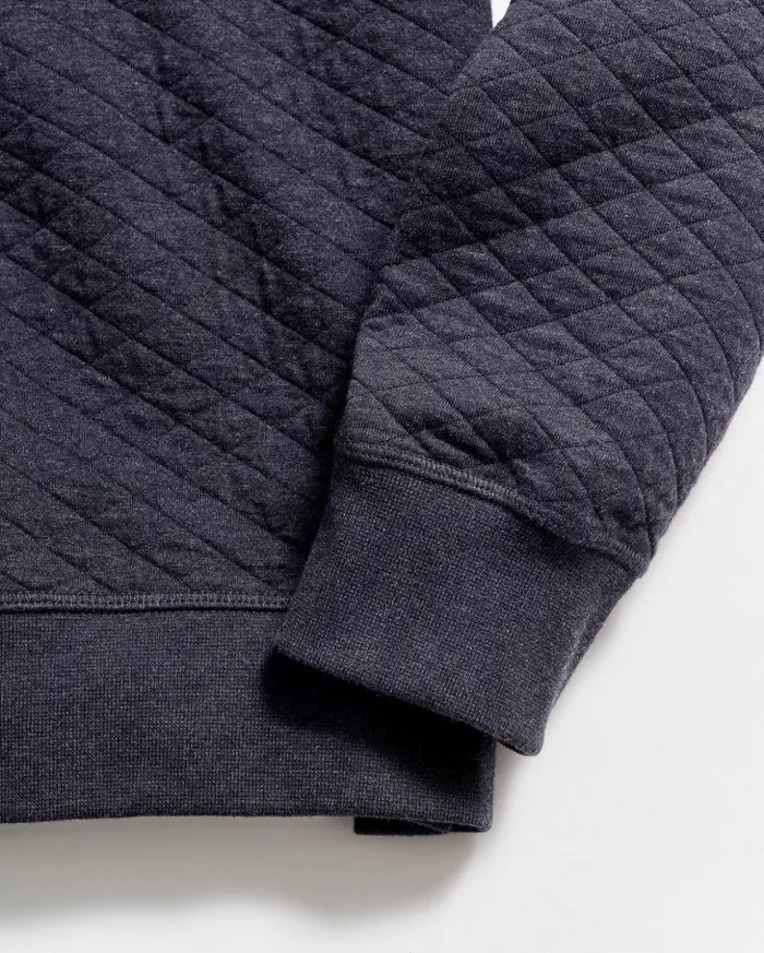 Sweaters and Sweatshirts Men Billy Reid Diamond Quilt Shawl Dark Navy